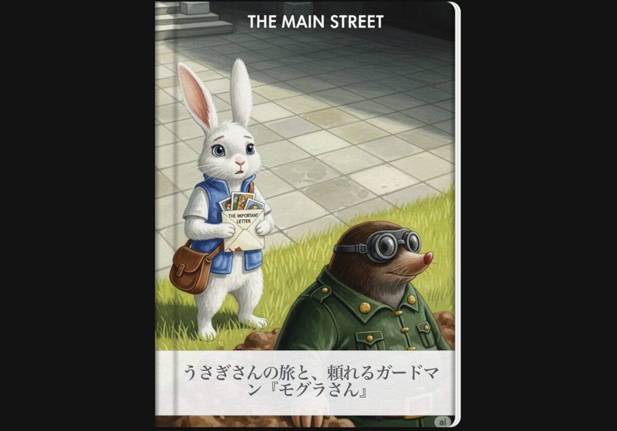 絵本でわかるVPN【うさぎさんの旅と、頼れるガードマン「モグラさん」】の表紙