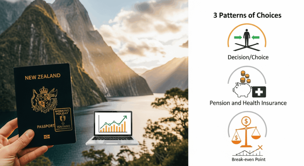 国民年金・健康保険は加入したまま?ワーホリ退職者の選択肢3パターンと「損益分岐点」を徹底解説のアイキャッチ画像
