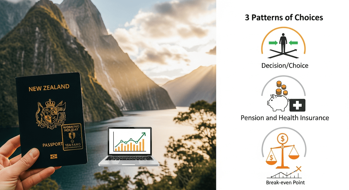 国民年金・健康保険は加入したまま?ワーホリ退職者の選択肢3パターンと「損益分岐点」を徹底解説のアイキャッチ画像