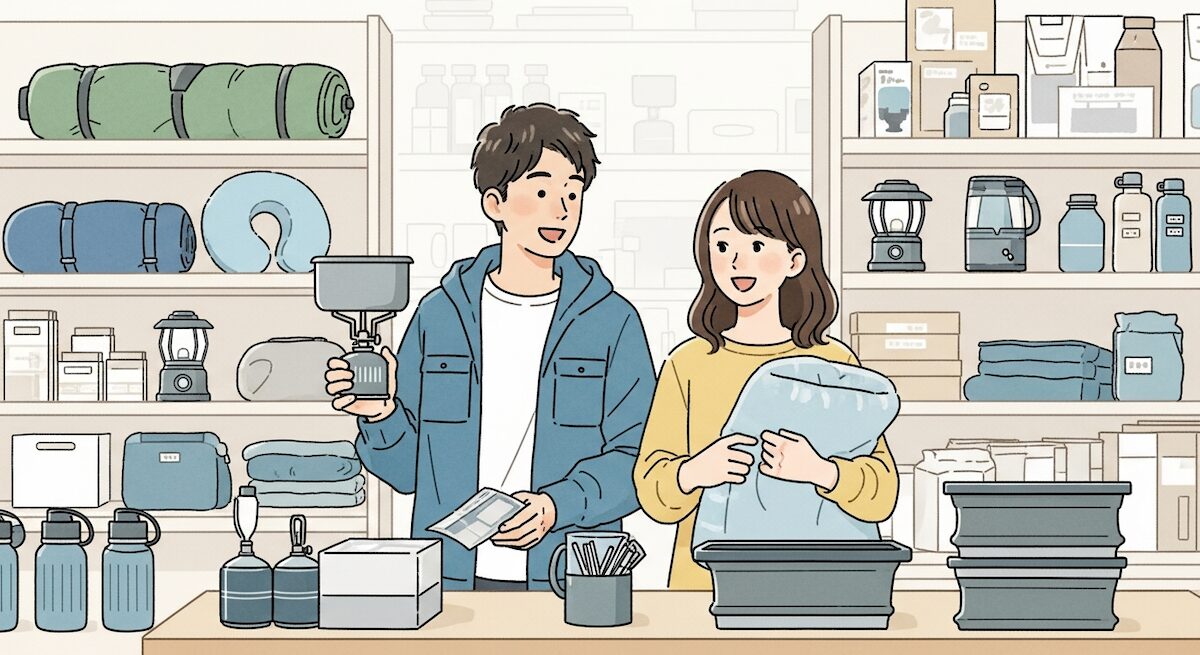 【夫婦で車中泊】最低限これだけは揃えろ!100均&ニトリで揃うコスパ最強装備リスト【総額1.6万円〜】のアイキャッチ画像