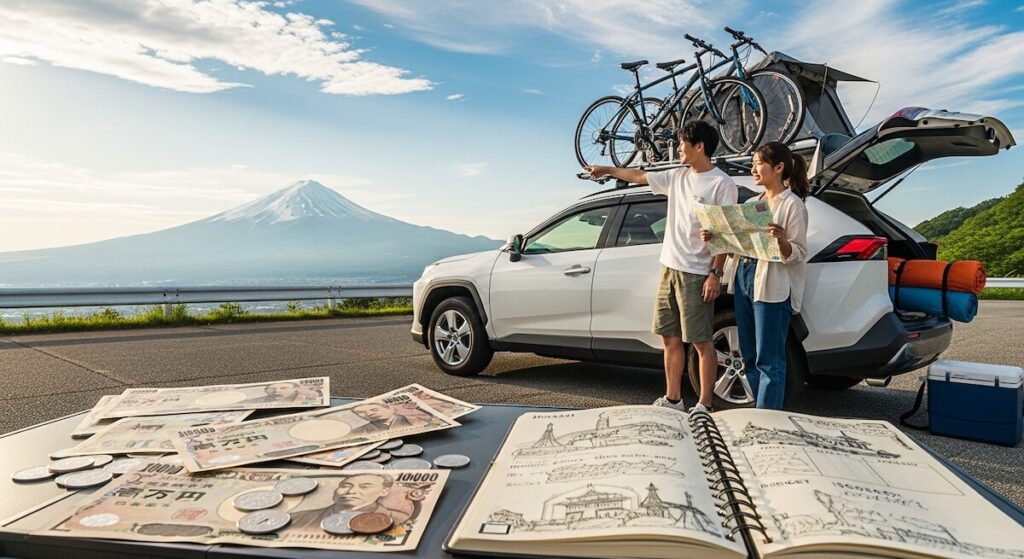 【随時更新】夫婦で日本一周!準備にかかった費用総額と装備リスト全公開【レンタカー車中泊】のアイキャッチ画像