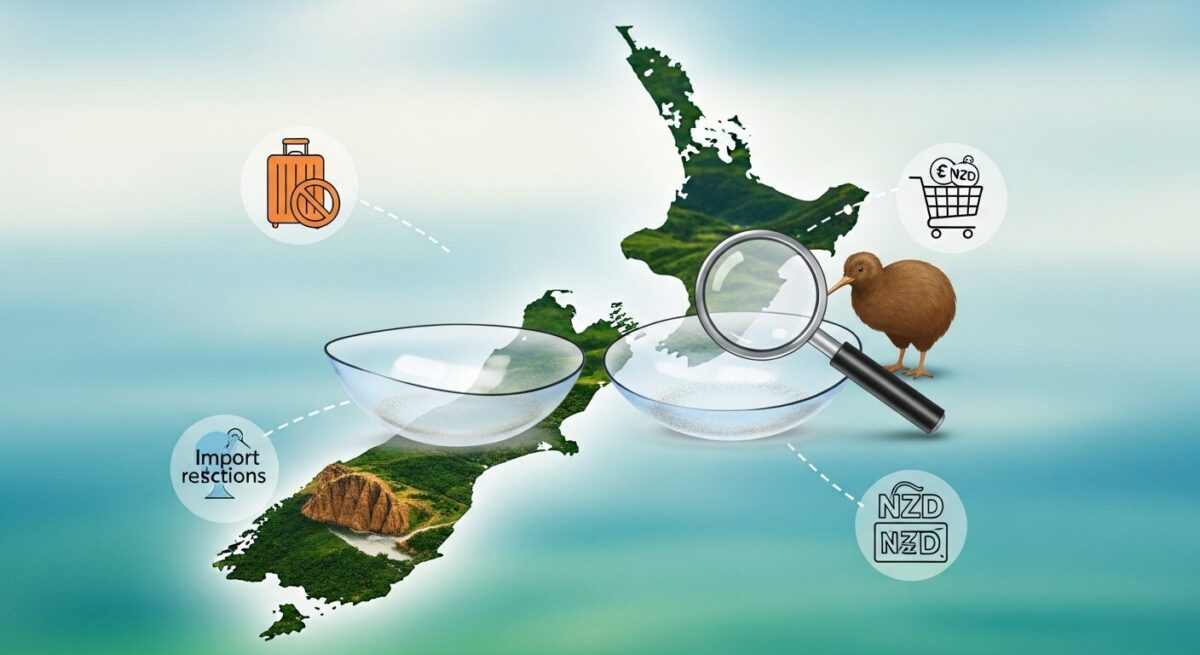 【視力悪い人必見】NZワーホリのコンタクトレンズ事情！持ち込み制限の「真実」と現地調達の裏技｜SEが教える損しない最適解のアイキャッチ画像