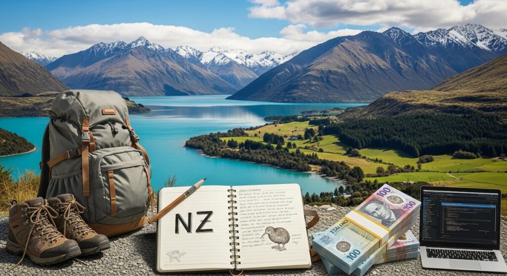 【NZワーホリ】語学学校は行かない。50万円節約して現地時間を最大化する「現役SEの完全戦略」のアイキャッチ画像
