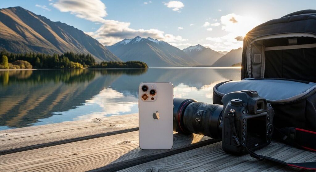 ワーホリに一眼レフは不要？iPhone 17 Proと徹底比較してわかった「持って行くべき人」の条件【2025年最新版】のアイキャッチ画像