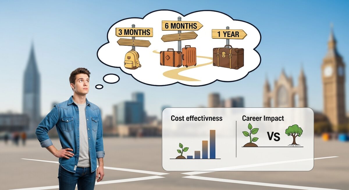 ワーホリの期間は何ヶ月がベスト？3ヶ月・6ヶ月・1年の費用対効果とキャリアへの影響を徹底比較のアイキャッチ画像