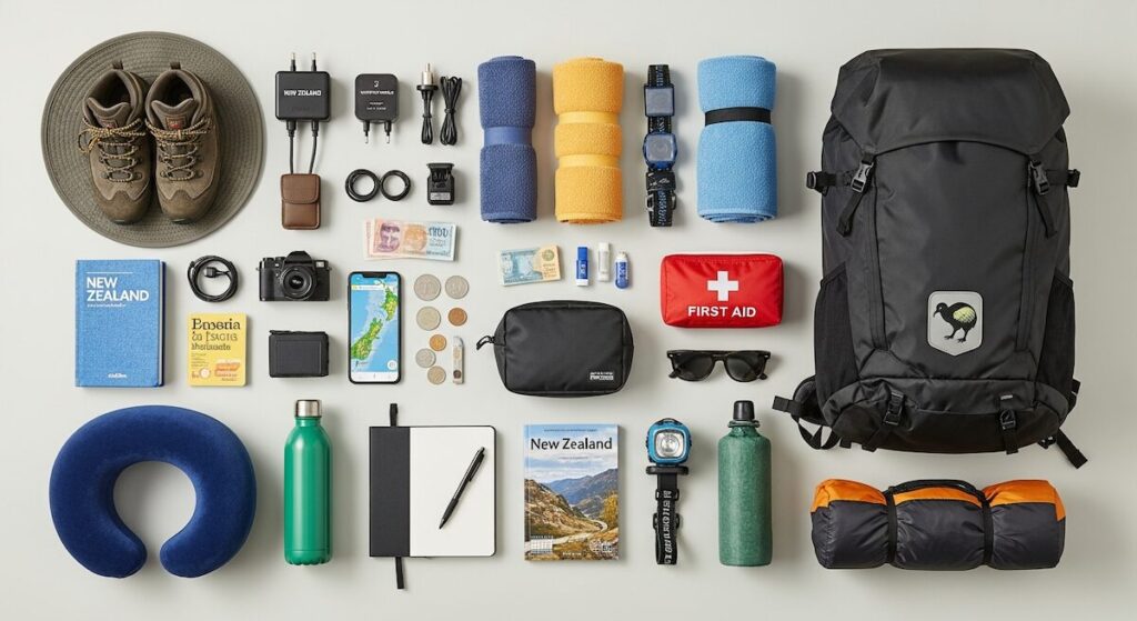 【2026年版】NZワーホリ持ち物リスト完全版｜世界2週・60カ国を旅したプロが厳選した必要な物のアイキャッチ画像
