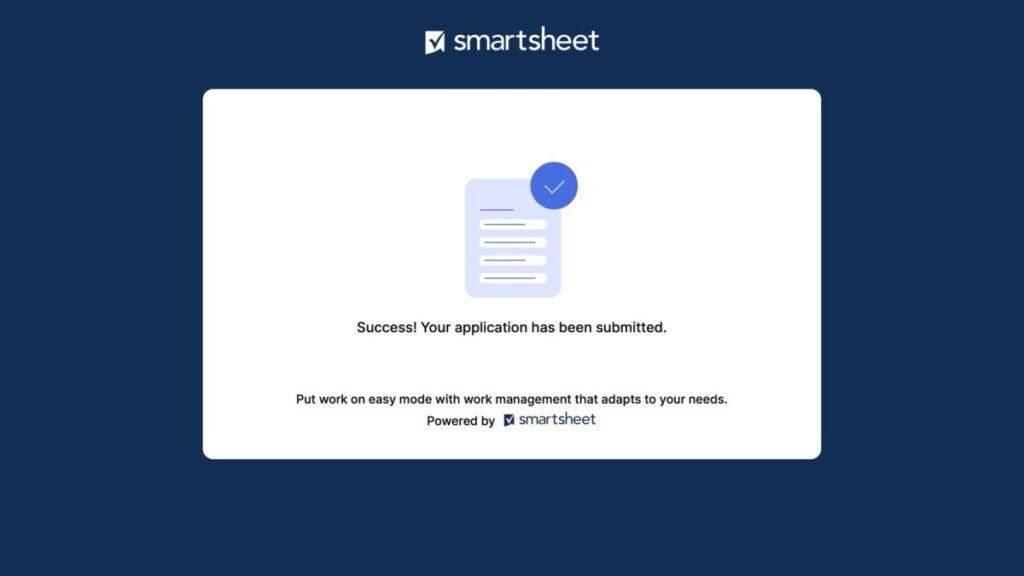 フィジードローン申請フォーム完了画面