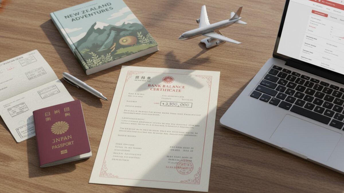楽天銀行の残高証明書はNZワーホリで使える?英文発行と円建ての注意点のアイキャッチ画像
