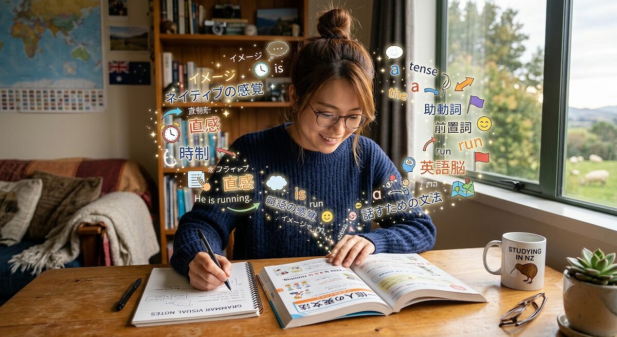 『一億人の英文法』は社会人のワーホリ前に大正解！分厚さに挫折しない会話特化の使い方のアイキャッチ画像